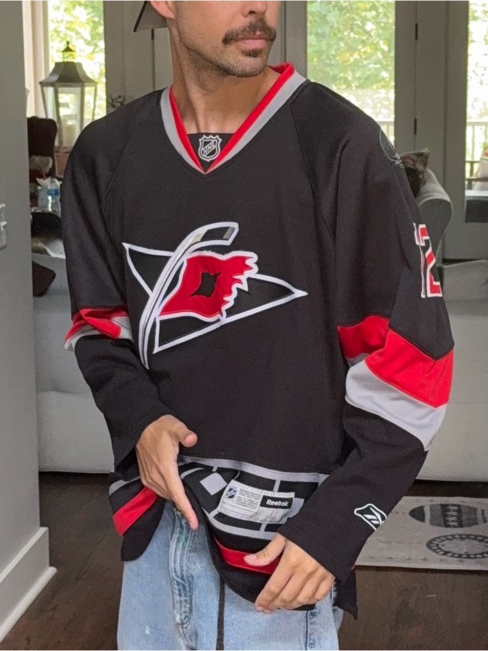 🏒 Reebok Carolina Hurricanes Eric Staal 12 Signed NHL Jersey